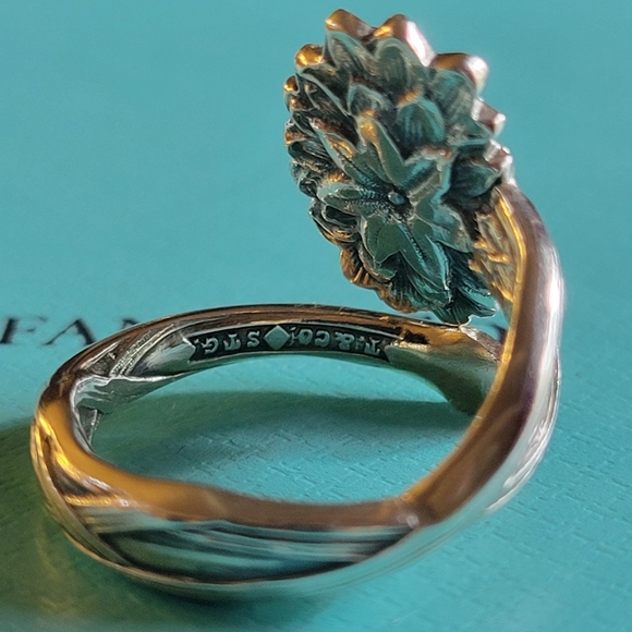 1885 Tiffany & Co. Ragged Sailor Spoon Ring in Sterling Silver Luxury Vintage 37 - Picture 7 of 14
